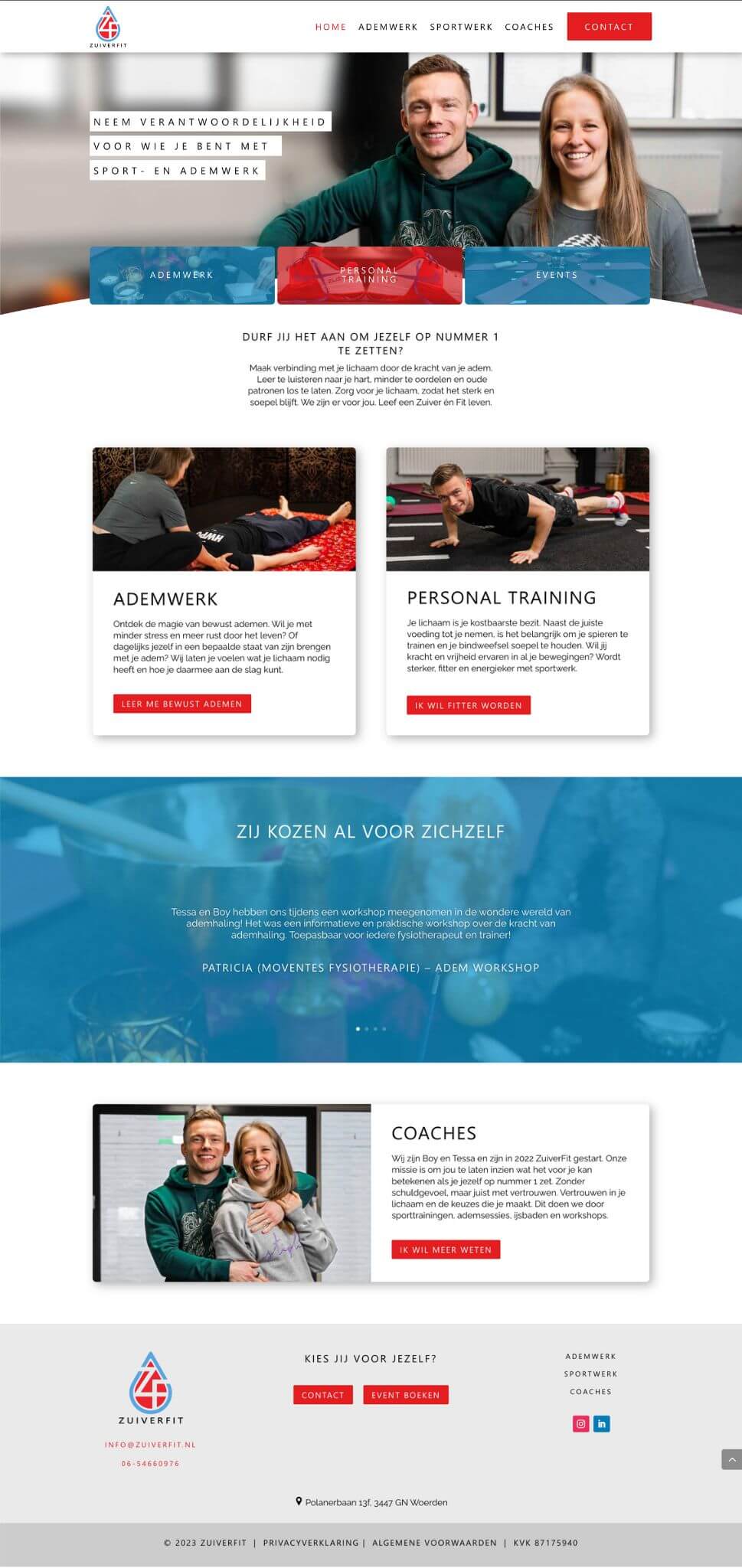 Homepage zuiverfit personal training en ademwerk